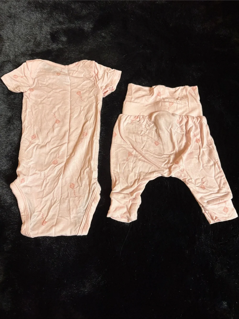 Carter's Light Pink Kite-Print Two-Piece Baby Set